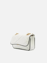 BOLSA TIRACOLO BRANCA COURO MIZZ PEQUENA DUO A 50023 0795 0002 AREZZO